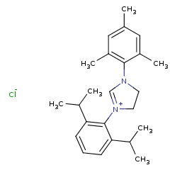 866926-59-2 H20488 1-(2,6-Diisopropylphenyl)-3-(2,4,6-trimethylphenyl)-imidazolinium chloride
1-(2,6-二异丙基苯基)-3-(2,4,6-三甲苯基)-氯化咪唑啉鎓