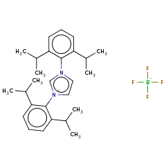 286014-25-3 H26829 1,3-Bis(2,6-diisopropylphenyl)-1H-imidazol-3-ium tetrafluoroborate
1,3-双(2,6-二异丙基苯基)-1H-咪唑-3-鎓 四氟硼酸