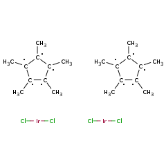12354-84-6 H37151 Pentamethylcyclopentadienyliridium(Ⅲ) chloride dimer
二氯(五甲基环戊二烯基)合铱(III)二聚体