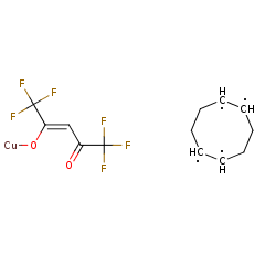 86233-74-1 H48505 Copper(I) hexafluoro-2,4-pentanedionate-cyclooctadiene complex
六氟乙酰丙酮-环辛二烯铜