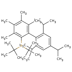 857356-94-6 H49996 Me4tButylXphos
2-二-叔-叔丁基磷-3,4,5,6-四甲基-2',4',6'-三异丙基联苯