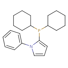 672937-60-9 H65410 N-Phenyl-2-(dicyclohexylphosphino)pyrrole
2-(二环己基膦酰基)-1-苯基-1H-吡咯