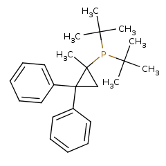 742103-27-1 H69297 Di-tert-butyl(1-methyl-2,2-diphenylcyclopropyl)phosphine
二叔丁基(1-甲基-2,2-二苯基环丙基)膦