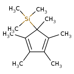 87778-95-8 H92278 5-(Trimethylsilyl)-1,2,3,4,5-pentamethyl-1,3-cyclopentadiene
5-(三甲基硅基)-1,2,3,4,5-五甲基-1,3-环戊二烯