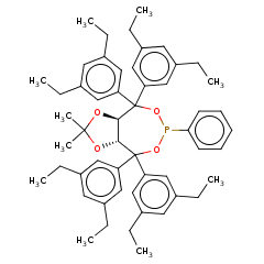 1187446-93-0 H96340 (3aR,8aR)-(-)-4,4,8,8-Tetrakis(3,5-diethylphenyl)tetrahydro-2,2-dimethyl-6-phenyl-1,3-dioxolo[4,5-e]dioxaphosphepin
(3aR,8aR)-(-)-4,4,8,8-四(3,5-二乙基苯基)四氢-2,2-二甲基-6-苯基-1,3-二氧并[4,5-e]二氧磷