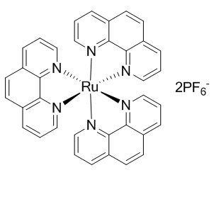 60804-75-3 H25729 Tris(1,10-phenanthroline)ruthenium(II) Bis(hexafluorophosphate)
三(1,10-菲咯啉)钌(II)双(六氟磷酸盐)
