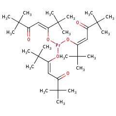 15492-48-5 H30020 Tris(2,2,6,6-tetramethyl-3,5-heptanedionato)praseodymium(III)
三(2,2,6,6-四甲基-3,5-庚二酮酸)镨(III)