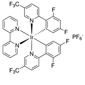 1092775-62-6 H44549 (2,2'-Bipyridine)bis[3,5-difluoro-2-[5-trifluoromethyl-2-pyridinyl-kN)phenyl-kC]iridium(III) hexafluorophosphate
二[2-(2,4-二氟苯基)-5-三氟甲基吡啶][2-2'-联吡啶]铱二(六氟磷酸)盐