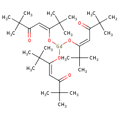 14768-15-1 H58258 Tris(2,2,6,6-tetramethylheptane-3,5-dionato-O,O')gadolinium
三(2,2,6,6-四甲基-3,5-庚二酮酸)钆(III)