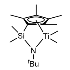 135072-62-7 H79645 (dimethylsilyl(t-butylamino))(tetramethylcyclopentadienyl)dimethyl titanium
[二甲基硅基)(叔丁基胺基)](四甲基環戊二烯基)二甲基鈦