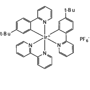 1352428-78-4 H80603 (2,2'-bipyridyl) bis [2- (4-tert-butylphenyl) pyridine] iridium (III) hexafluorophosphate
(2,2'-联吡啶)双[2-(4-叔丁基苯基)吡啶]铱(III)六氟磷酸盐