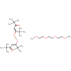149160-45-2 H80944 Bis(2,2,6,6-tetramethyl-3,5-heptanedionato)strontium triglyme adduct
双（2,2,6,6-四甲基-3,5-庚二酮酸）锶三乙二醇二甲醚加合物