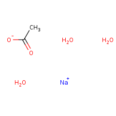6131-90-4 SO00250500 Sodium acetate trihydrate, reagent grade, ACS, ISO 	三水乙酸钠,试剂级，ACS,ISO